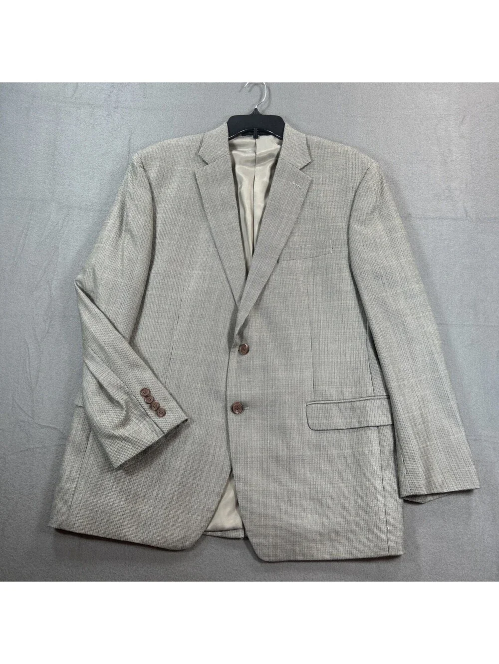 Ralph Lauren 43R Men’s Gray Silk & Wool Blazer 2 Button Business Casual Formal